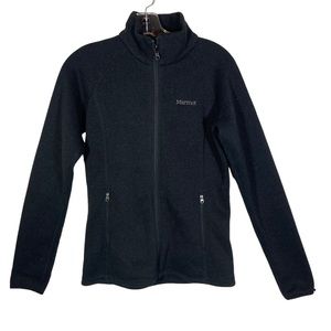 Marmot Polartec knit zip up sweater. Size Small